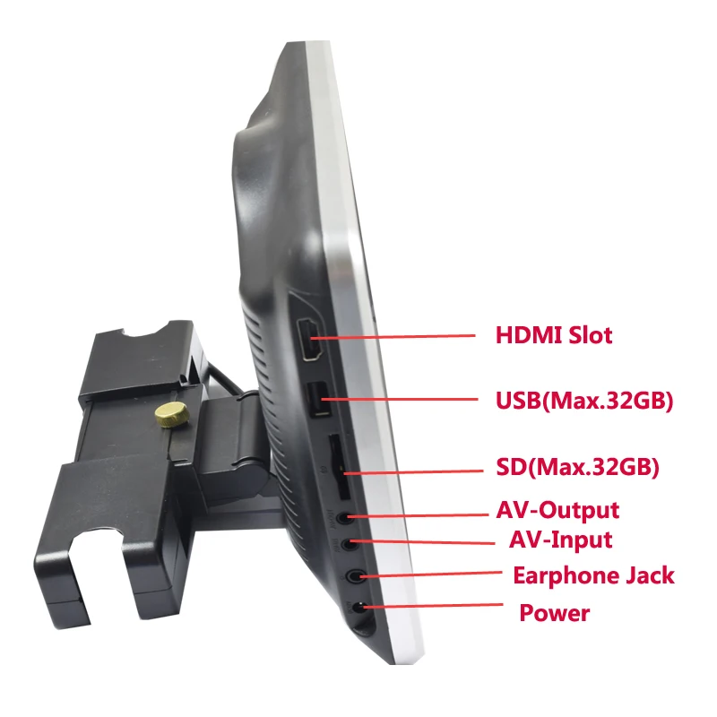 1/2 шт. 10,1 дюймов подголовник автомобиля монитор DVD проигрыватель USB/SD/HDMI/IR/FM на тонкопленочных транзисторах на тонкоплёночных транзисторах ЖК-дисплей Экран сенсорная кнопка игровой пульт Управление стерео