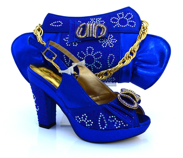 New Lilac Matching Shoes and Bags for Weddings Women Shoe and Bag To