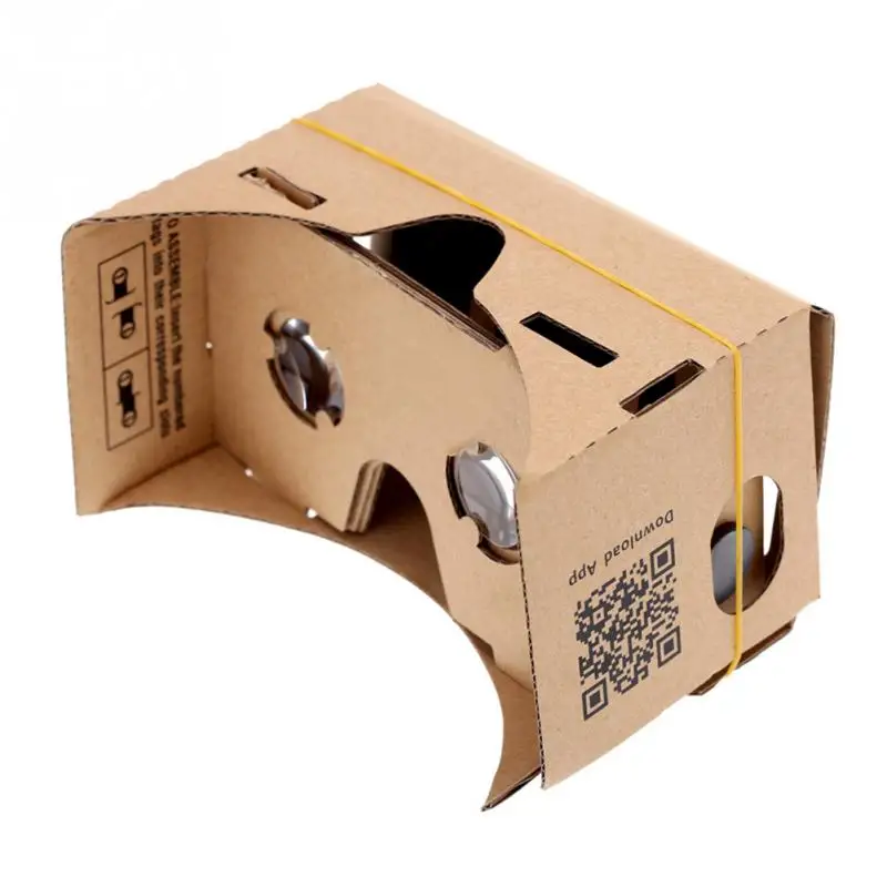 DIY Google Cardboard Virtual Reality VR Mobile Phone 3D Viewing Glasses for 5.0″ Screen Wholesale