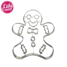 Нержавеющая сталь пряник Снеговик печенья 3D Металл кондитерское тесто для бисквитов выпечки инструмент DIY торт инструменты