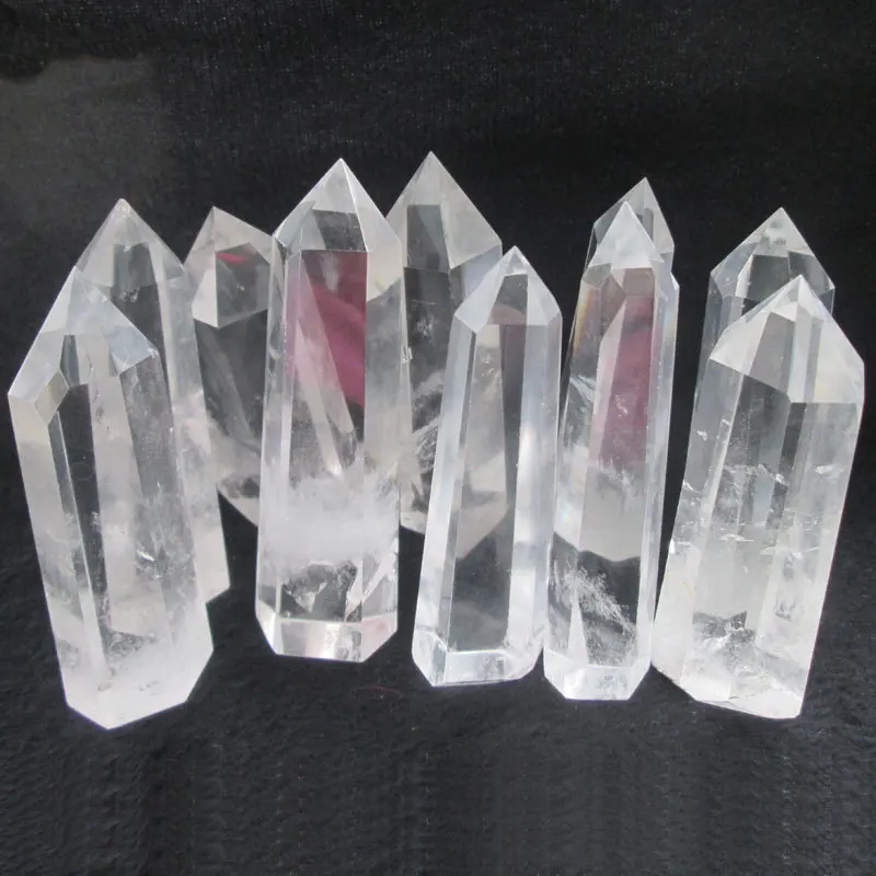Buy 10 Transparent Natural Clear Quartz Crystal Points