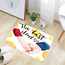 Коврик на День отца квадратный фланелевый кухонный нескользящий коврик 40x60 см коврик для ванной комнаты нескользящий моющийся дверной коврик напольный коврик@ C