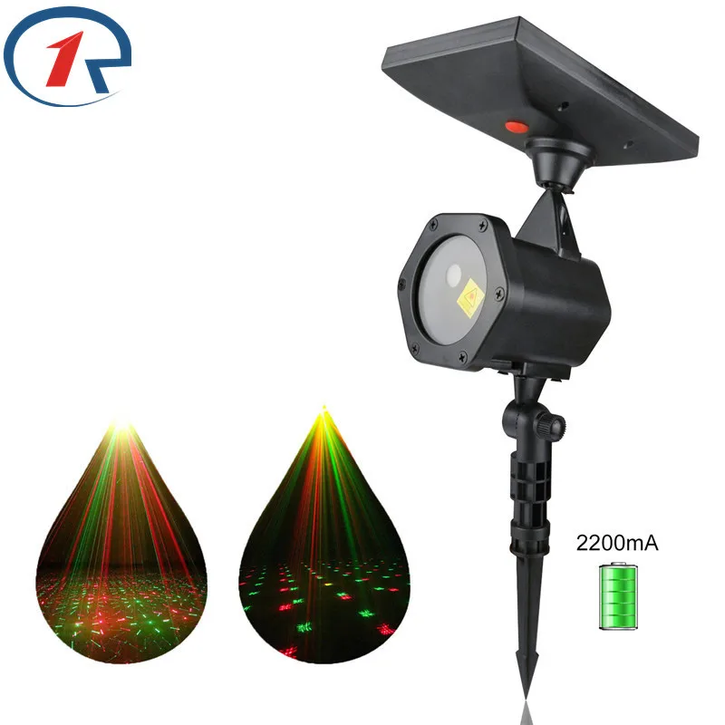 

ZjRight Solar power supply dynamic star laser stage light dj ktv bar birthday Christmas Halloween party projection effect lights