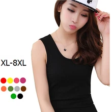 2 шт./лот, Лето размера плюс L-5XL 6XL 7XL 8XL женские футболки без рукавов Mujer свободные майки топы из модала для девушек женский жилет
