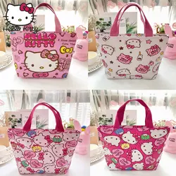 Hello kitty Новый стиль Женская сумка с героями мультфильмов ручная работа сумки милые девочки сумка для покупок мультфильм PU портативный