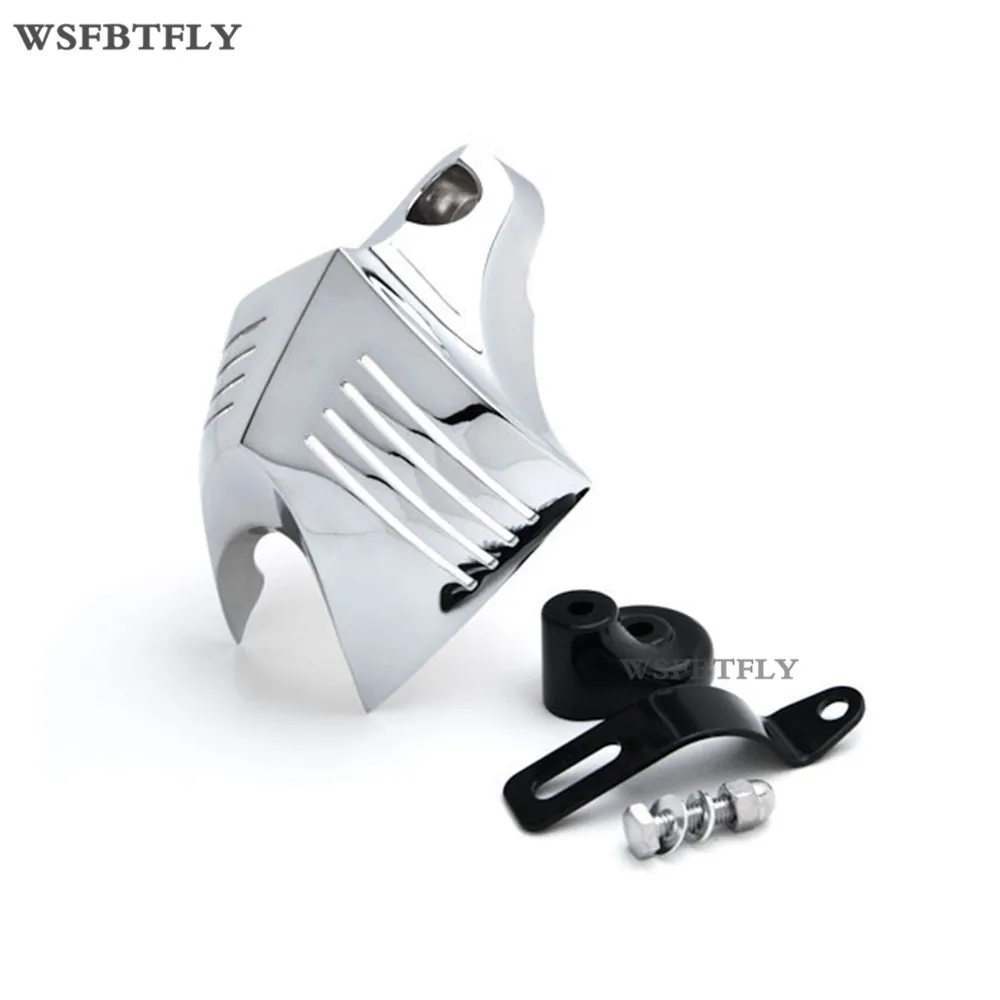 2 Colors Motorcycle Horn Cover For Harley Softail Dyna Glide Big Twin