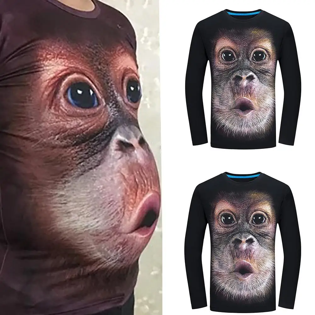 3d monkey shirt