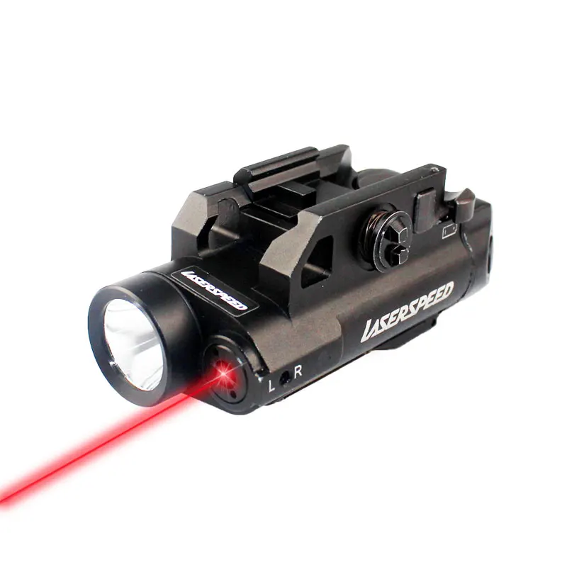 Laserspeed тактический Красный точечный лазерный прицел с оружейным светом светодиодный фонарик Пикатинни Универсальный красный лазерный