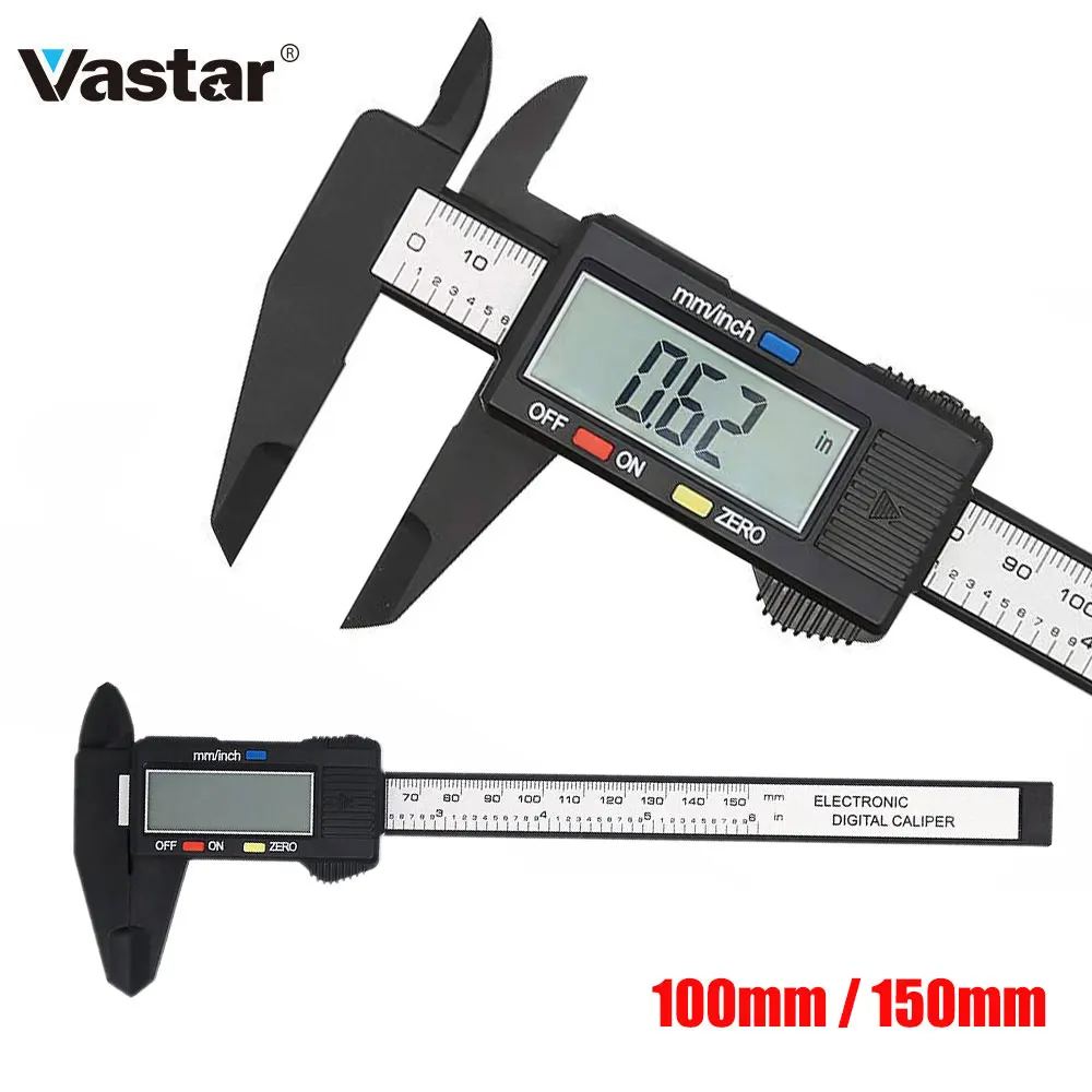 

Digital Caliper 6 inch Electronic Vernier Caliper 100mm Calliper Micrometer Digital Ruler Measuring Tool 150mm 0.1mm