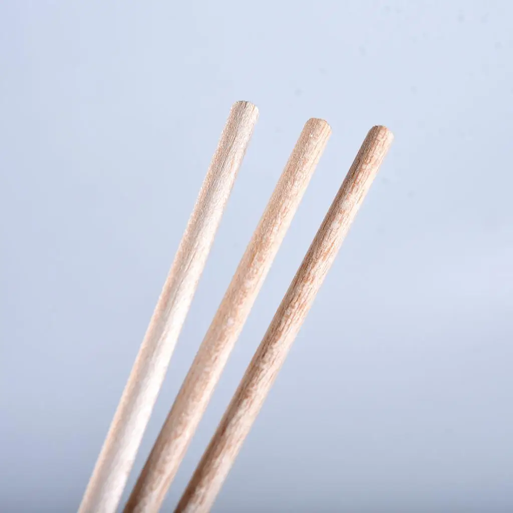 5pcs 8*250mm Craft Sticks Round Rod Balsa Wood Bar Hobby Model DIY Accessory