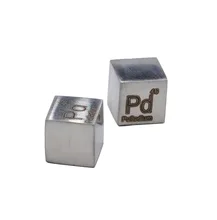 

99.95% Palladium Metal 10mm Density Cube Pure for Element Collection