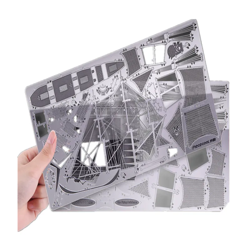 Piececool The Flying Dutchman 3D Laser Cutting DIY Metallic Boat Model Metal Earth 3D Metal Puzzle Educational Diy Jigsaws Gifts Piececool The Flying Dutchman 3D Laser Cutting DIY Metallic Boat Model Metal Earth 3D Metal Puzzle Educational Diy Jigsaws Gifts