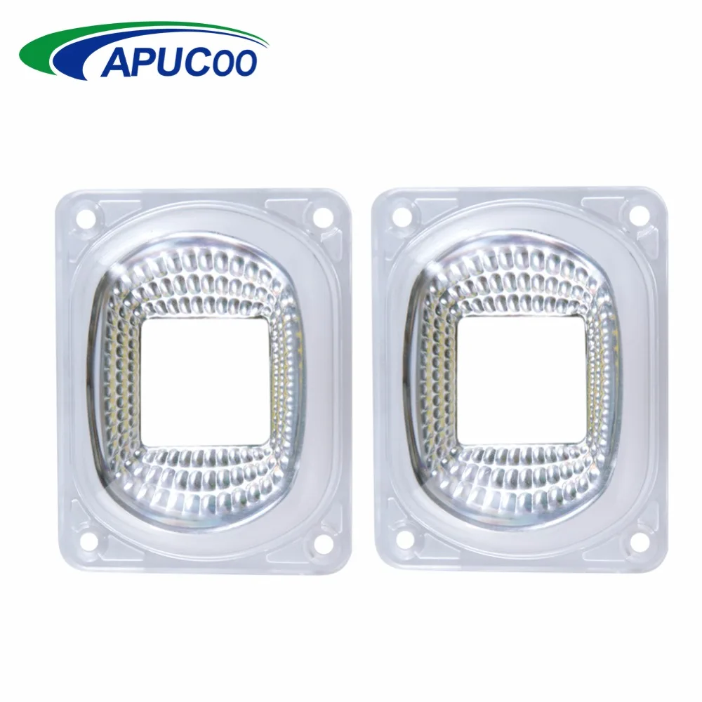 

LED Lens Reflector For LED COB Chip Lamps Lampshade Kit PC Lens+Reflector+Silicone Ring Lamp Cover Shades For DIY LED FloodLight