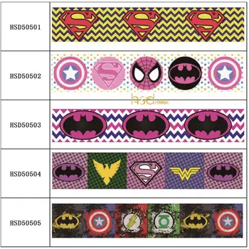 

HSDRibbon 22MM 38MM 50MM 75mm heat transfer printed Grosgrain Ribbon 50Yards/Roll
