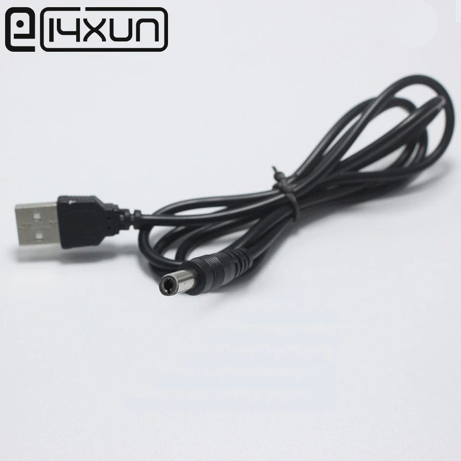 

EClyxun 1pcs 5.5*2.5mm Male Plug to USB 2.0 Type A DC Power Plug Tablet Power Extension Cord Connector 1 metre Charging Cable