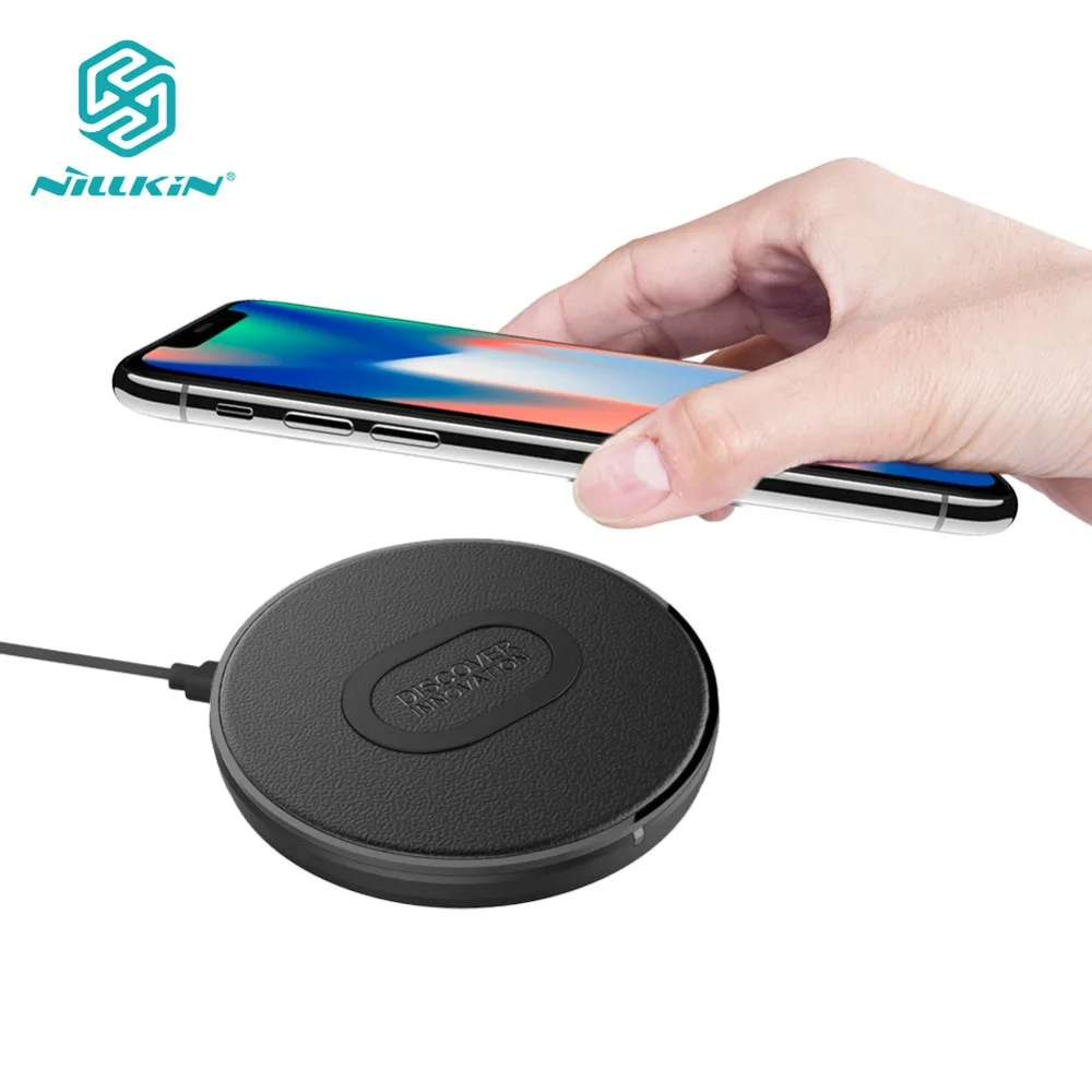 Baratos Cargador inalámbrico Qi de 10W Nillkin de carga rápida inalámbrica para iPhone XR XS Max para Samsung S10 S9 Note9 MIX 2S cargador