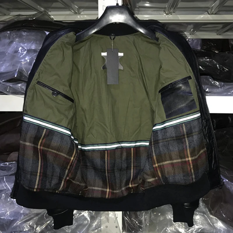 Европейский Стандартный качества Мужская кожа коровы пальто реальное изображение бомбер летная куртка мужская куртка из натуральной кожи XXXXL Пальто A570