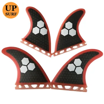 

4pcs Future Quad Fin G5+K2.1 Honeycomb Surf Fin Future Surfboard Fin Quihas In Surfing