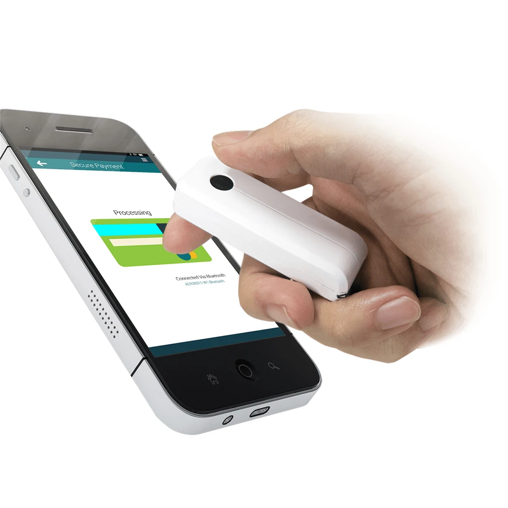 

ACR3901T-W1 SIM-sized Secure ISO7816 Bluetooth Contact Card Reader