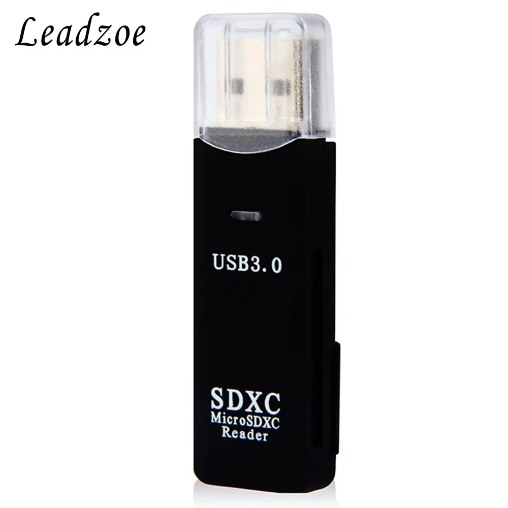 Кардридер, Leadzoe USB 3,0 Портативный Micro SD/SDXC/TF смарт-кард-ридер адаптер для SD/TF micro SD pc Аксессуары для ноутбуков