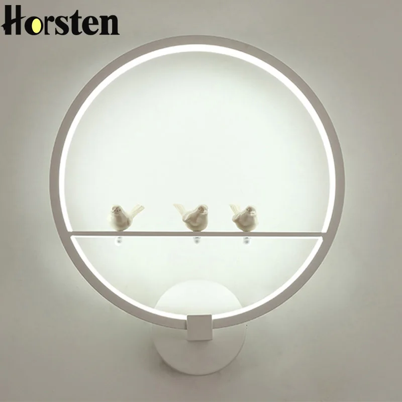 

Horsten Modern Nordic Bird LED Wall Light Lamp Sconce Metal Resin Acrylic Wall Lamp Bedroom Bedside Wall Lights Home Decoration