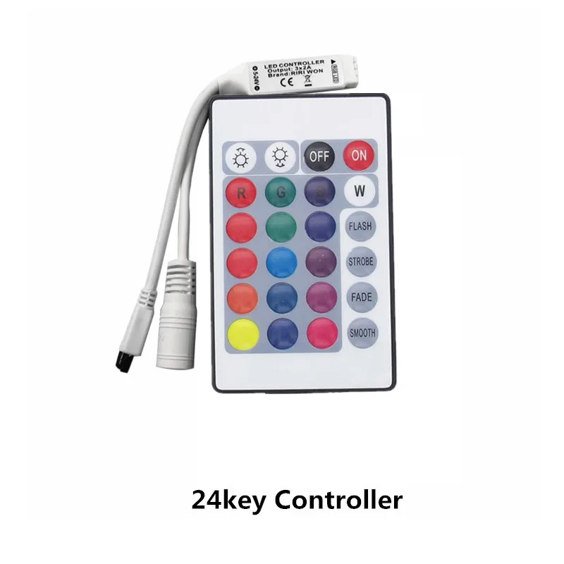 44key Светодиодные ленты контроллер RGB мини 24Key контроллер ИК-пульт дистанционного управления с мини-приемник для 3528 5050 RGB Светодиодные ленты