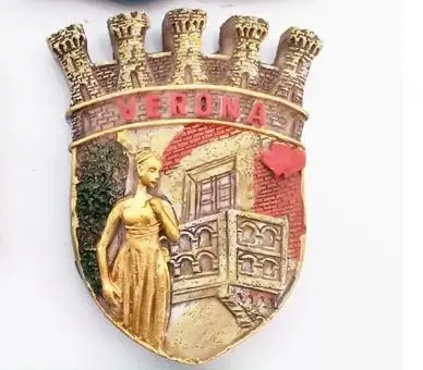 Верона Джульетта наклейки на холодильник - Цвет: Многоцветный
