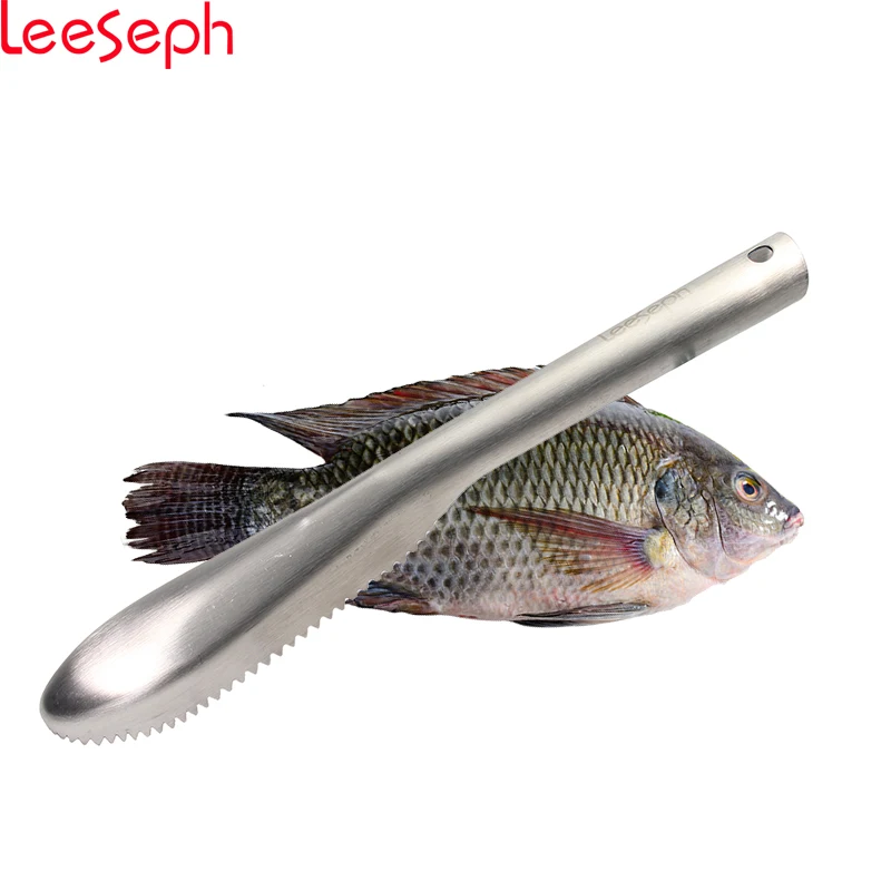 

Stainless Steel Fish Scale, Scraper Remover for Fast and Easy Fish Scale Removing 9 Inch