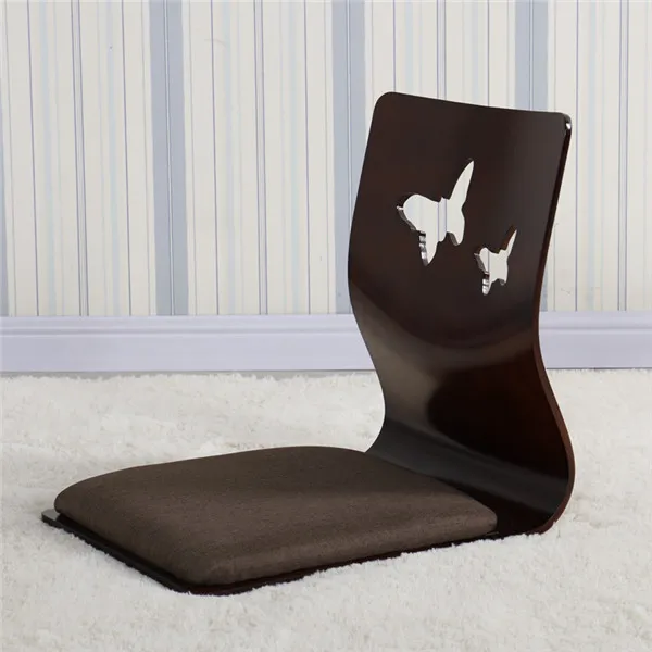 2 шт./лот) японское кресло дизайн дома гостиной мебель Kotatsu стол стул татами заису безногий пол стул Черная отделка