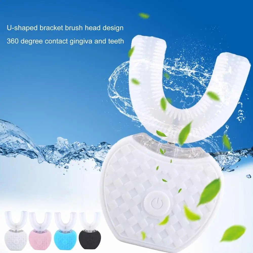 

The second generation v-white Beauty Tooth Smart Lazy Sonic Silicone Electric Toothbrush Automatic Tooth Cleaner Teeth Whitening