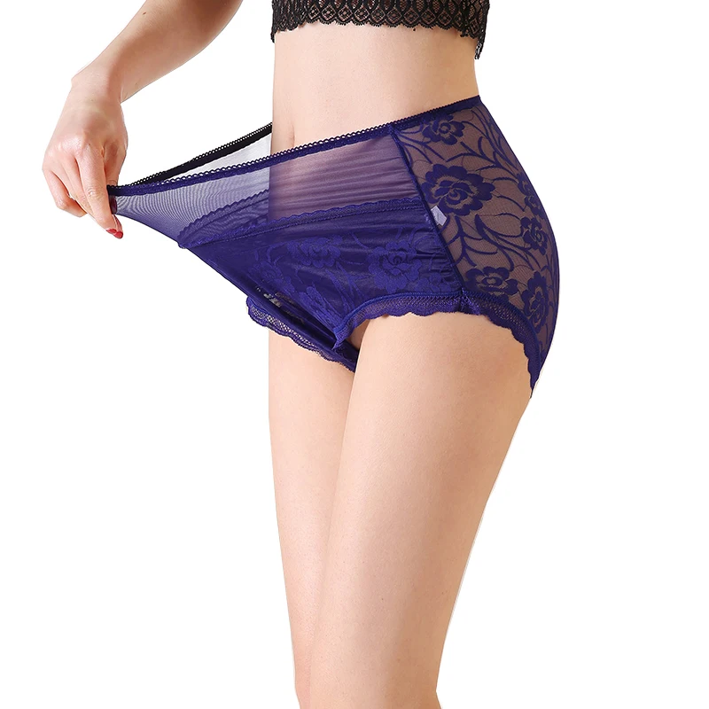 Large Size Transparent Lace Underwear High Waist Sexy Panties for Women Flower Patterned Briefs XxL XxxL XxxxL Black Underpants Large Size Transparent Lace Underwear High Waist Sexy Panties for Women Flower Patterned Briefs XxL XxxL XxxxL Black Underpants