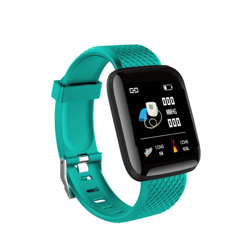 116 плюс смарт-Браслет Смарт-часы Bluetooth фитнес Смарт-браслет цветной сенсорный экран для плавания трекер сердечного ритма для Xiaomi - Цвет: Зеленый