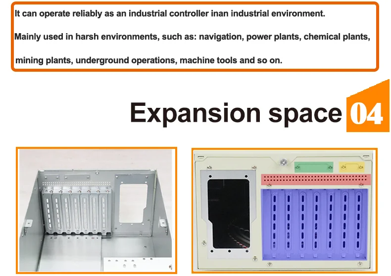 Стабильный wallmounted шасси IPC2407A промышленный компьютер случае поддержки 7 Слот промышленного ISA объединительную плату