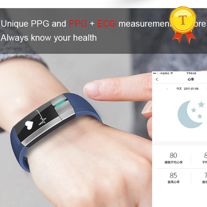 Pulsómetro de presión arterial, pulsera PPG rastreador de actividad, podómetro, frecuencia cardíaca, Fitness, 2018|Pulseras inteligentes| -