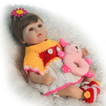 

Bebes reborn doll 43cm soft silicone reborn toddler baby Girl dolls Christmas surprise gifts l.o.l doll