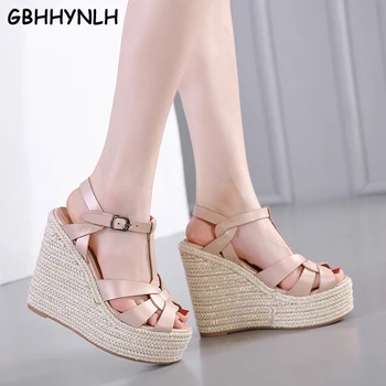 

GBHHYNLH women comfy platform sandal wedges shoes for women wedges pumps womens casual shoes summer wedge nude sandals LJA717