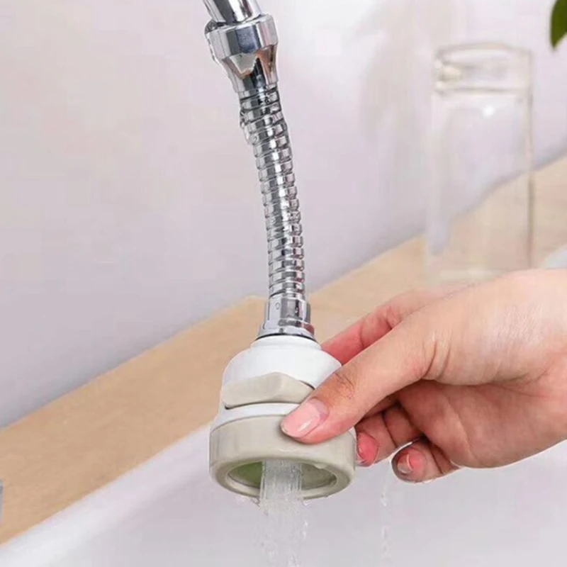 

360 Degree Rotate Adjustable Faucet Booster Shower With Stainless Steel Hose