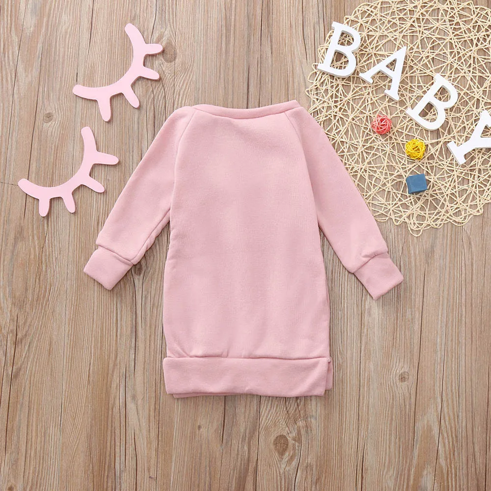 Натуральная для новорожденных девочек с надписью пуловер; толстовки с рисунком «Детская одежда Дети наряды детская одежда Ropa Ninos# 5L