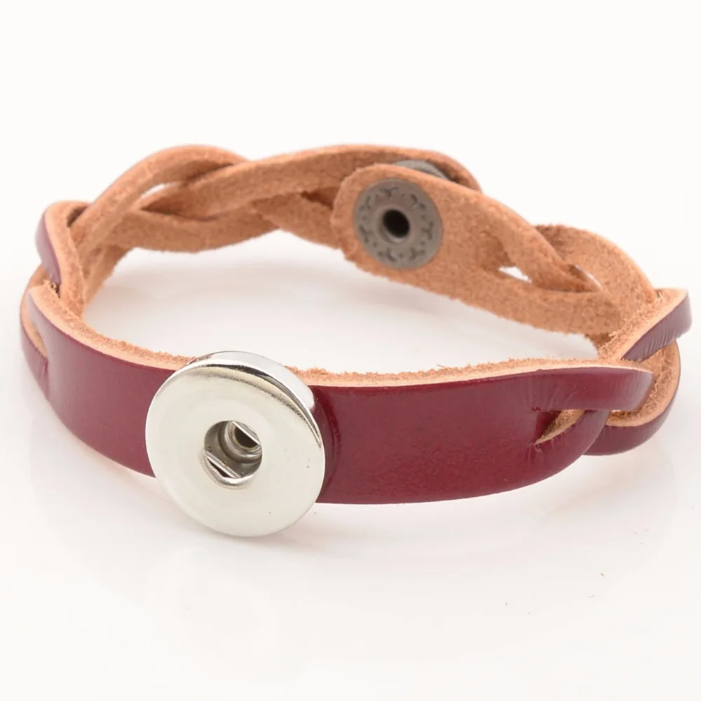

20cm handmade snap Bracelet, snap button bracelets For Women Fit 18mm button NB5203