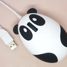 Милая панда ПК USB Проводная мышь с 1200 dpi для настольного компьютера ноутбука, plug& play, Подарочная коробка, оптические мыши