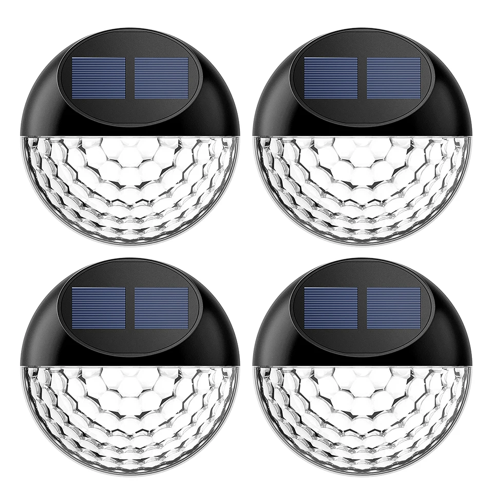 4Pack Mpow Solar Powered Outdoor Fence Light Lamp IPX4 Waterproof Light (9)