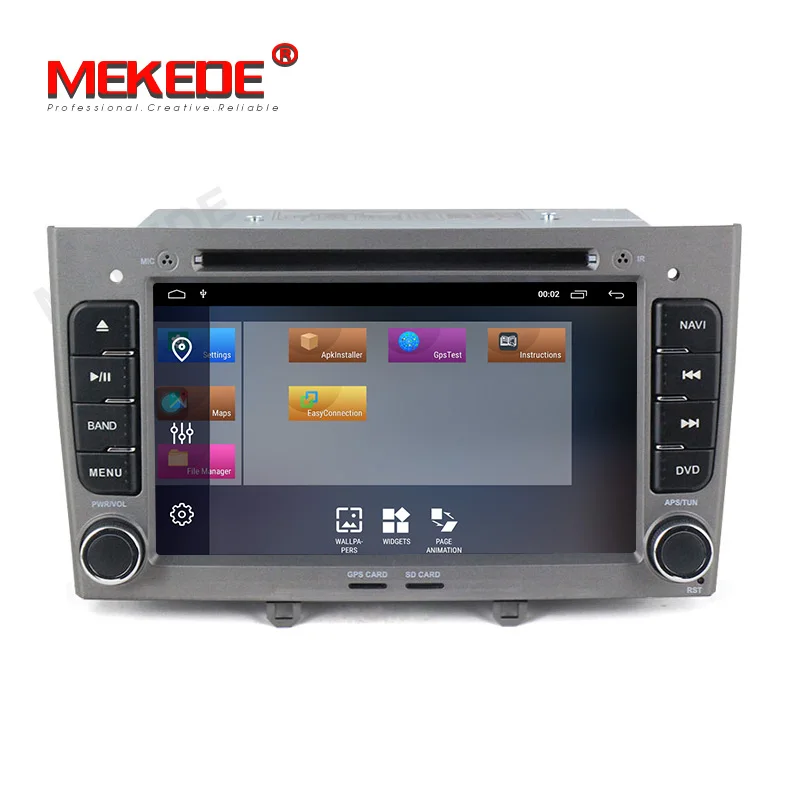 Cheap MEKEDE 2 din car dvd player Android 9.1 autoradio multimedia player for PEUGEOT 308 2007-2013,408 2011-2014 with gps navigation 2