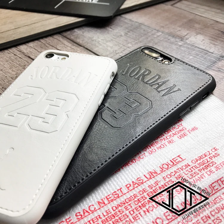 Sports Nba Air Jordan 23 Phone Cover case for iphone X XS MAX XR 10 8 7 6 6S PLUS Soft Luxury Leather Couple Cases Coque Capa