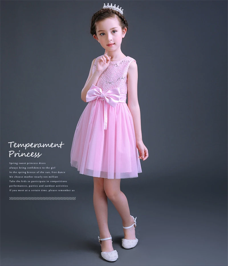 Sequin Bow Dress Kids (17)
