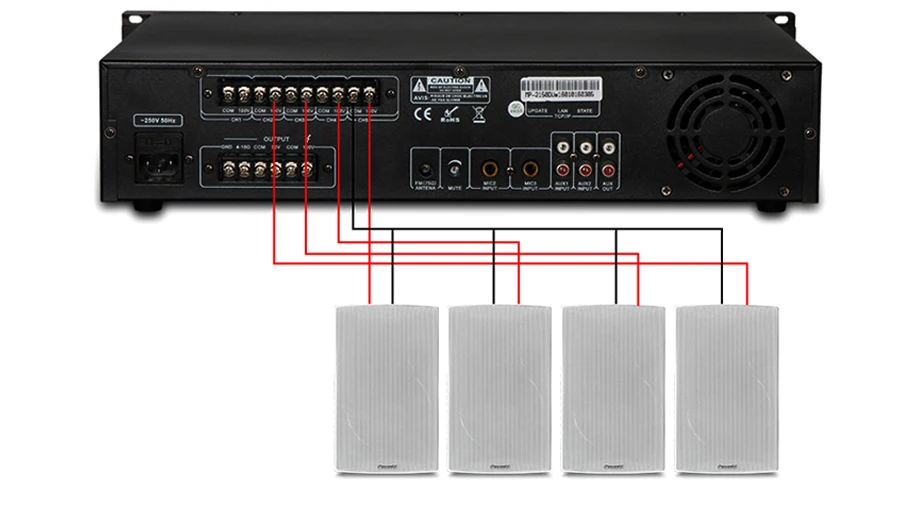 Oupushi CL302 2-полосная настенное крепление высококачественный динамик подходит на все случаи жизни фоновой музыки л