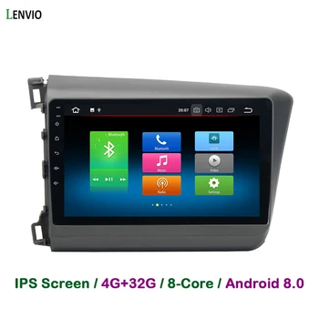 

Lenvio 4GB RAM 32GB ROM Octa Core Android 8.0 CAR DVD GPS Navigation Player For Honda CIVIC 2012 2013 2014 Stereo Radio WIFI IPS