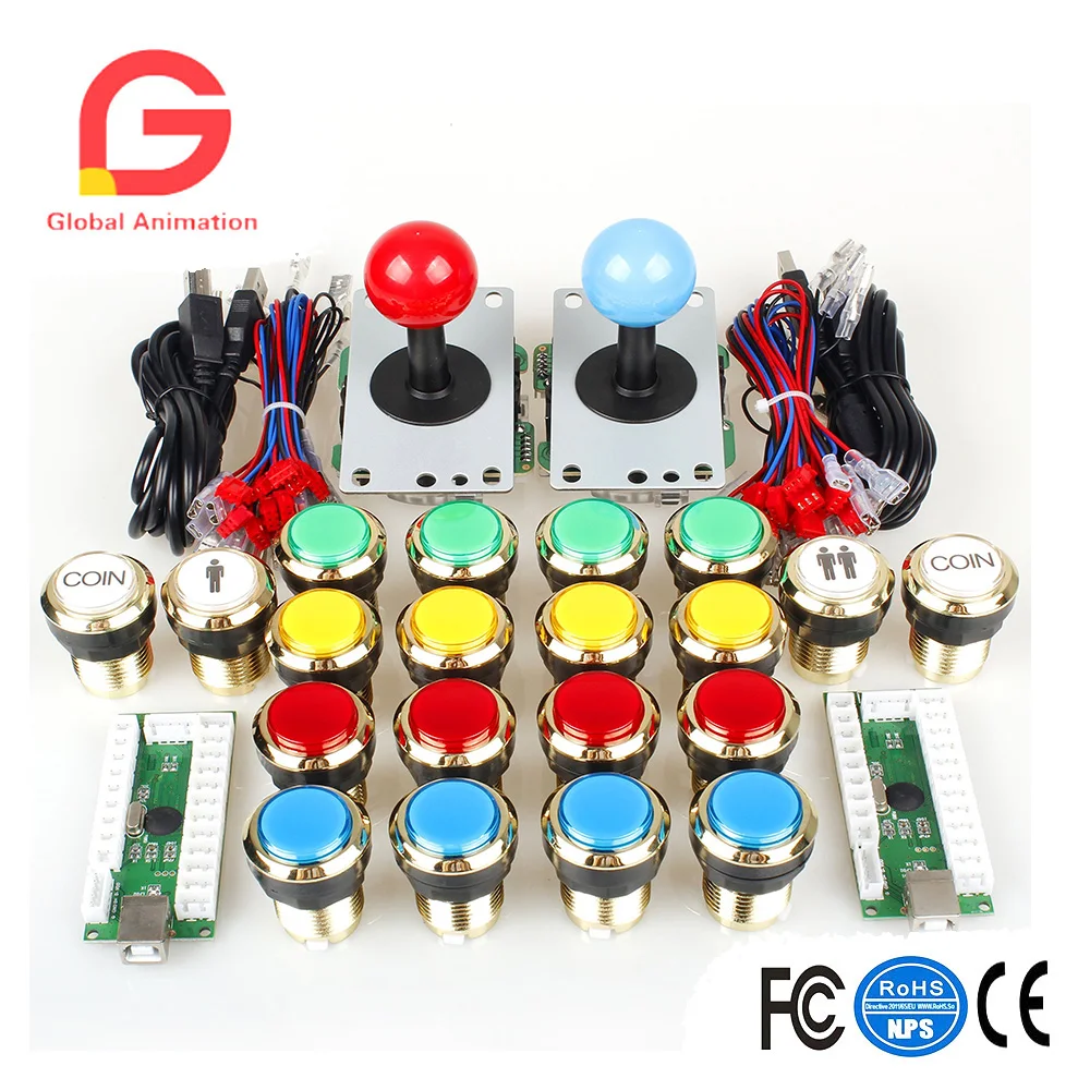 Aliexpress.com : Buy 2 Player Arcade DIY Kits Parts USB