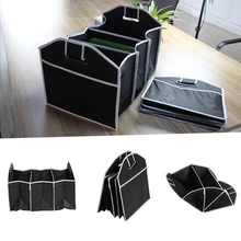 Auto Acessórios Preto Dobrável Mala Do Carro Saco de Armazenamento De Brinquedo De Armazenamento De Alimentos Armazenamento De Carro Modelagem Carro Auto Acessórios