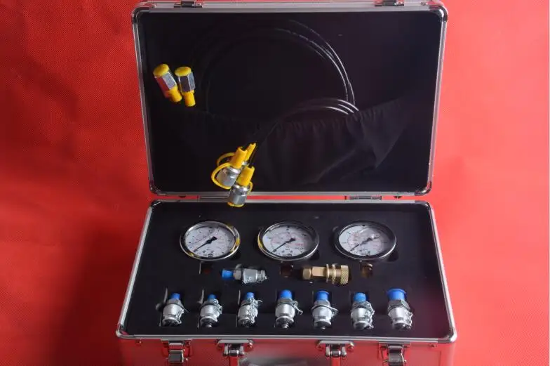 XZTK-60M Excavator Hydraulic Pressure Test Kit Hydraulic tester Test coupling For Excavator Pressure Guage