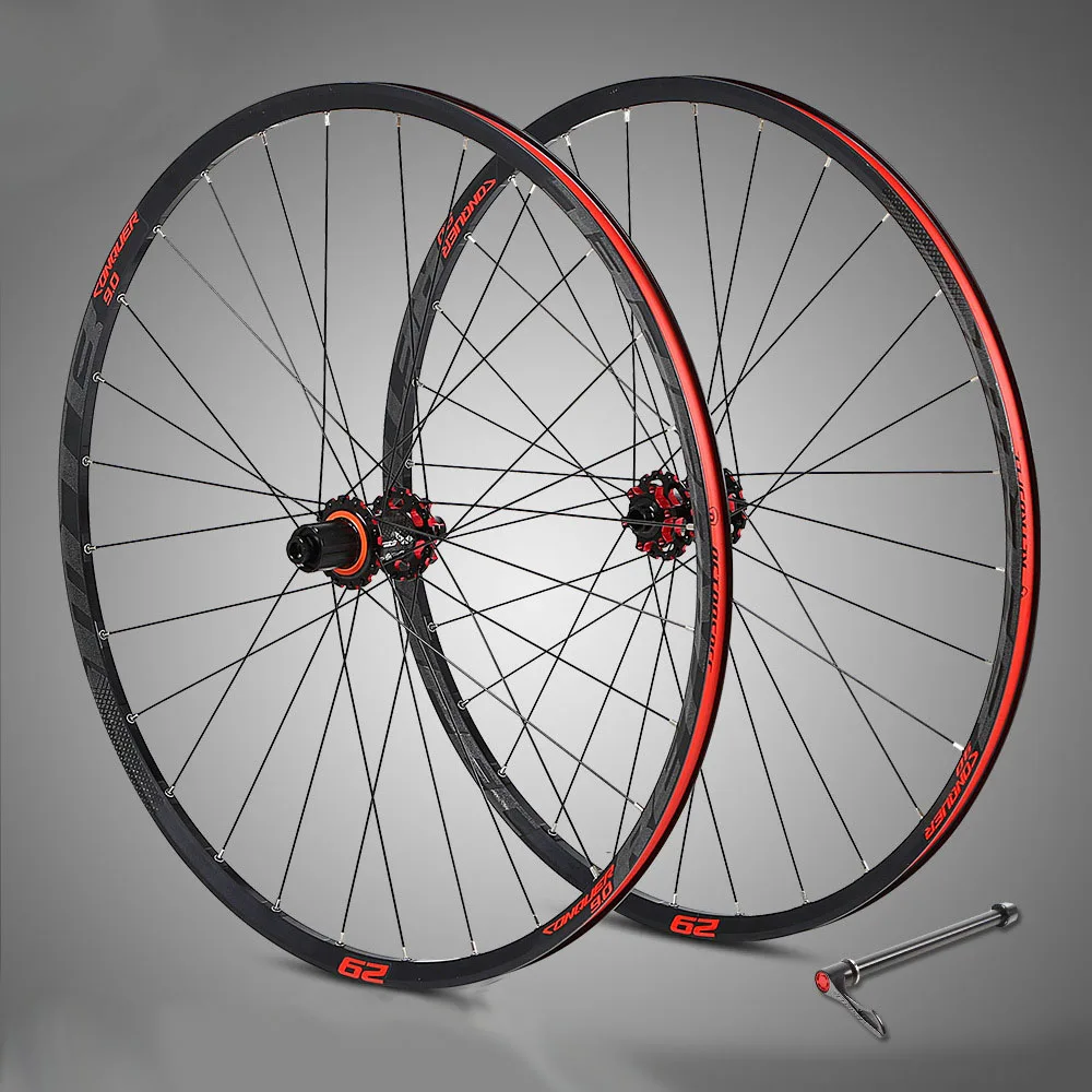 MTB Wheelset горный велосипед алюминий 29er колеса карбоновые Freehub 4 подшипника по оси 28